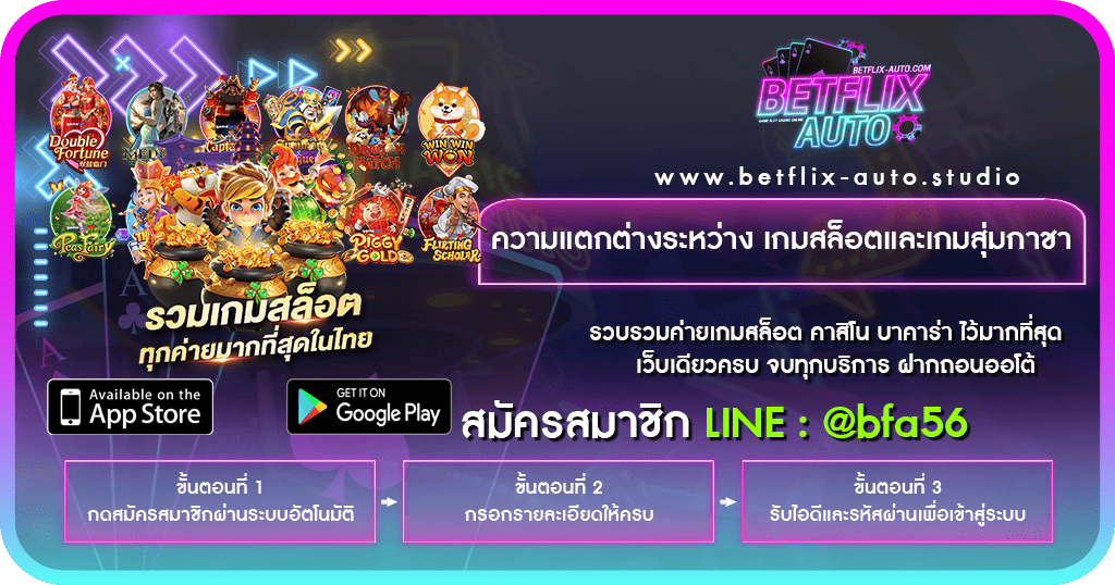 ความแตกต่างระหว่าง เกมสล็อตและเกมสุ่มกาชา